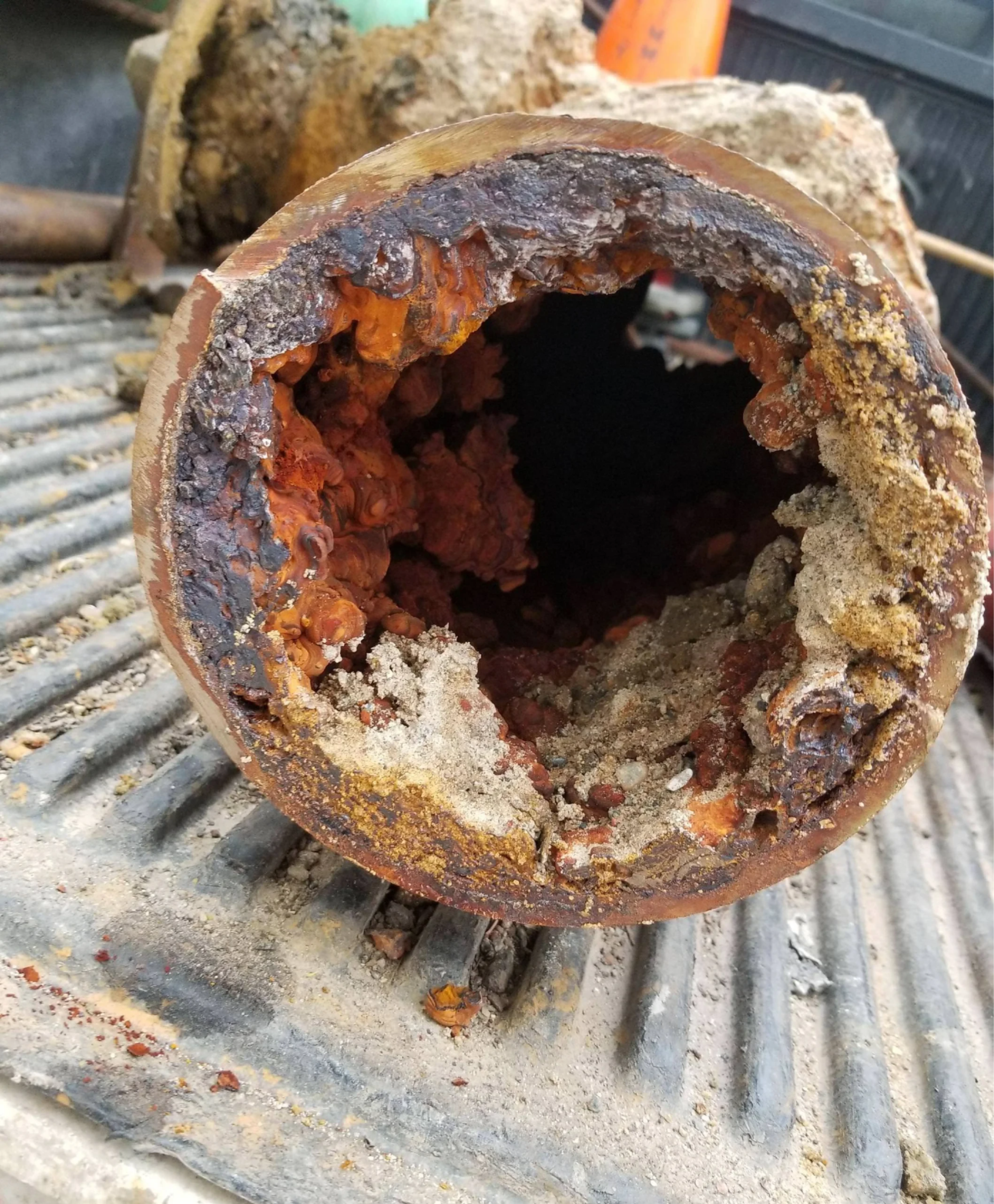 Alte Wasserrohre im Leitungsnetz
